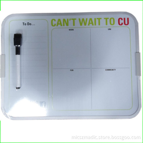 White Board, Writing Board with Silk Printing (031501)